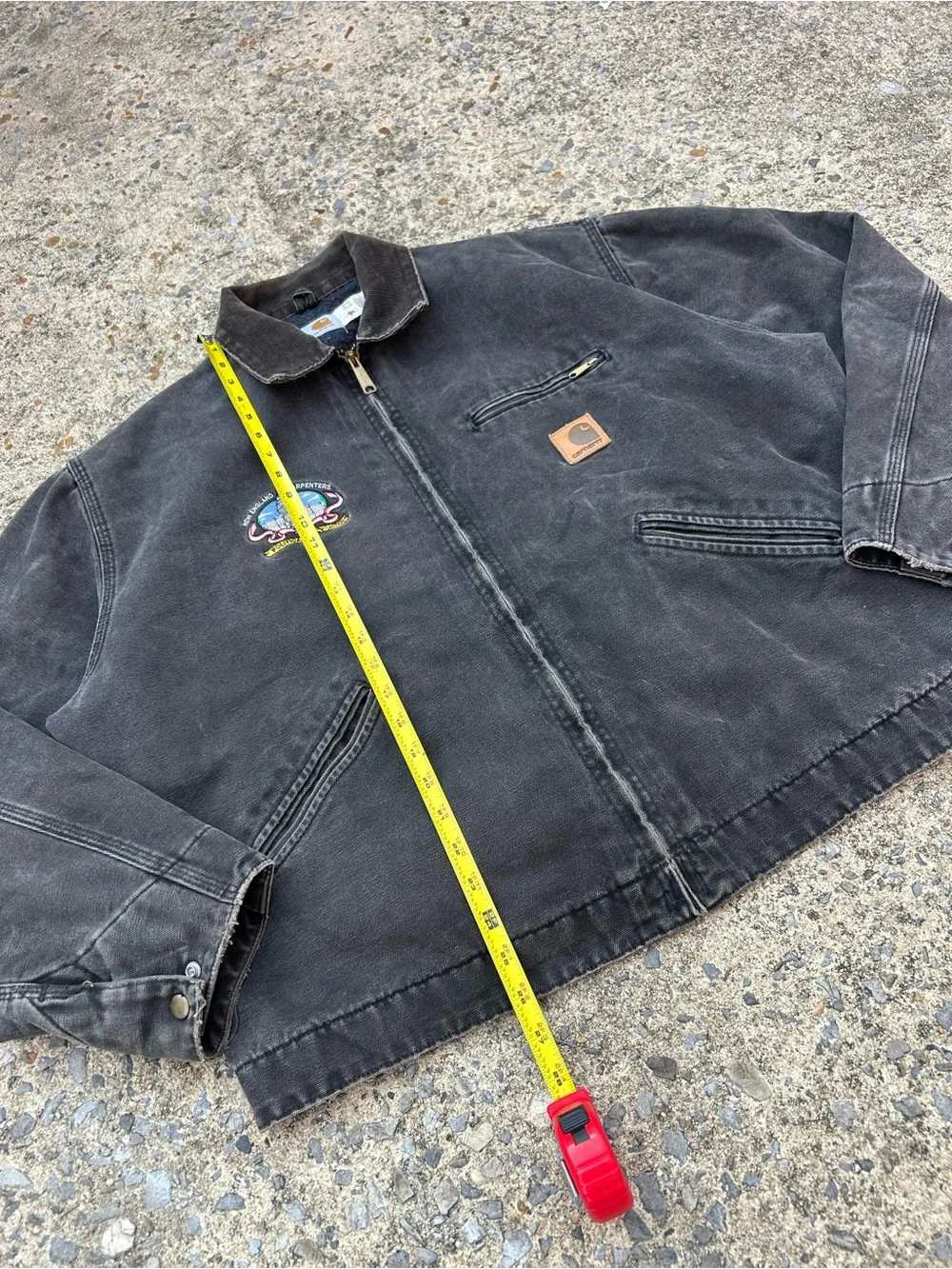 VTG Rare 90’s Carhartt Detroit Jacket J43 ONX Black Size XL USA